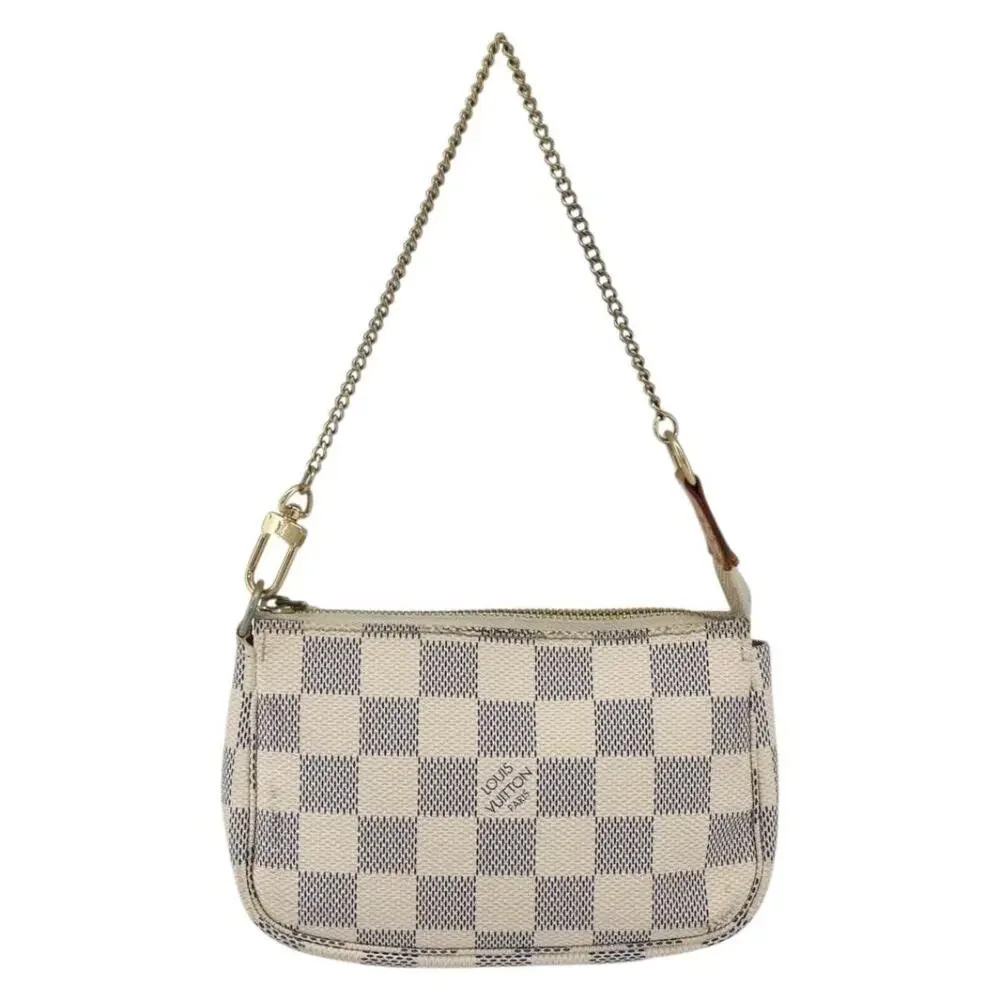 Louis Vuitton Damier Azur Mini Pochette Accessoires Pouch White